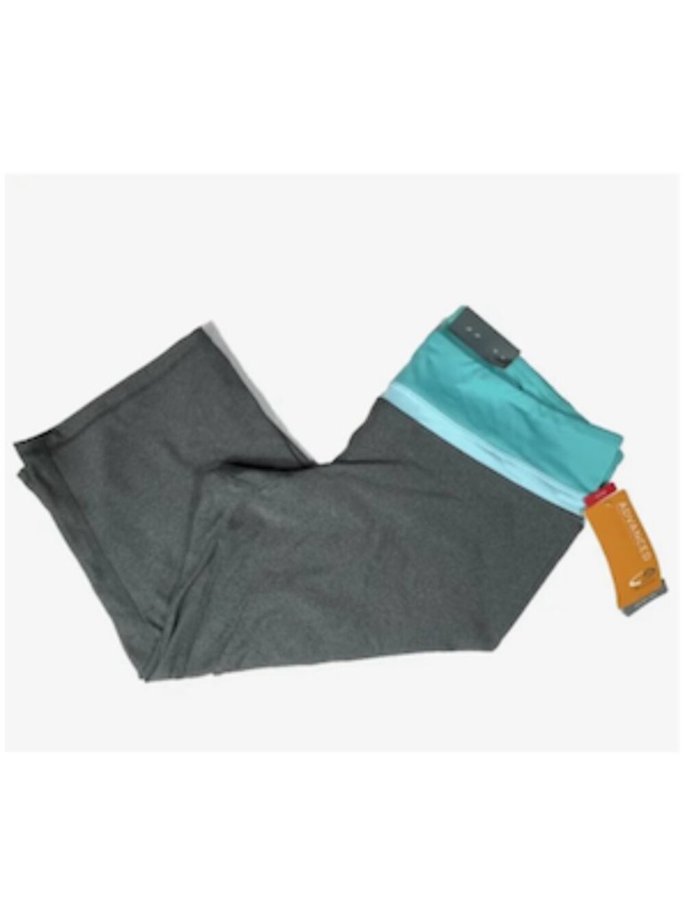 Champion High Performance Capri Leggings Womens XXL Gray Blue Activewear NWT